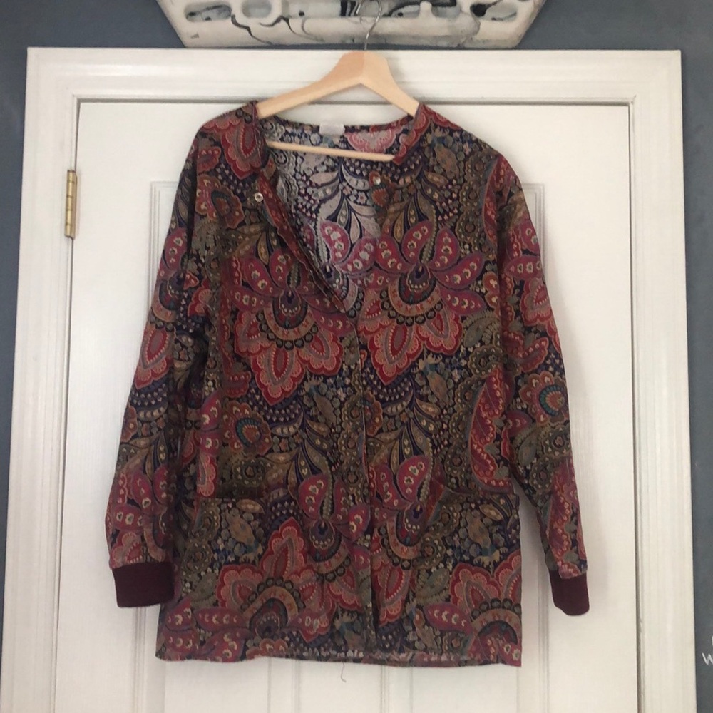Funky Vintage Paisley 70s Button down/ shirt
